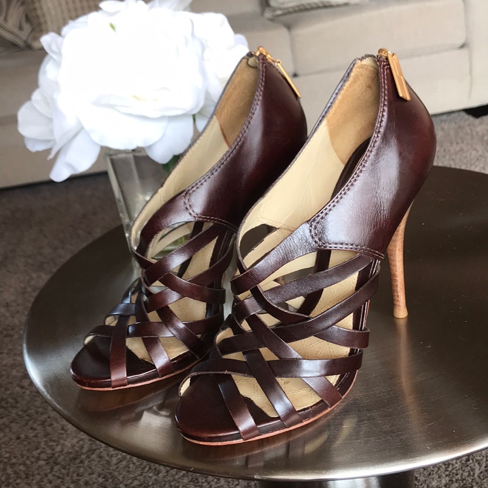 L.A.M.B BROWN HEELS